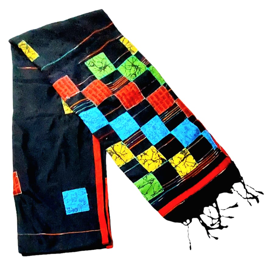 Pure Khadi Patch Work Saree