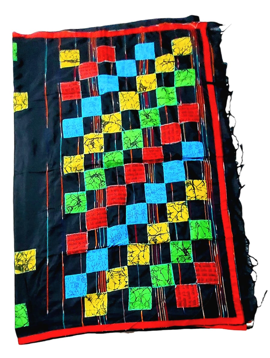 Pure Khadi Patch Work Saree