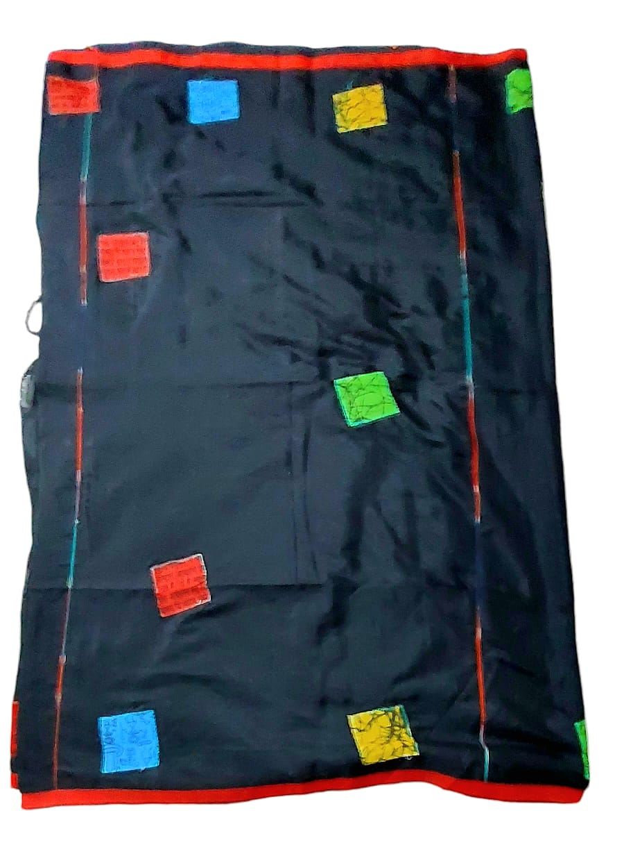 Pure Khadi Patch Work Saree