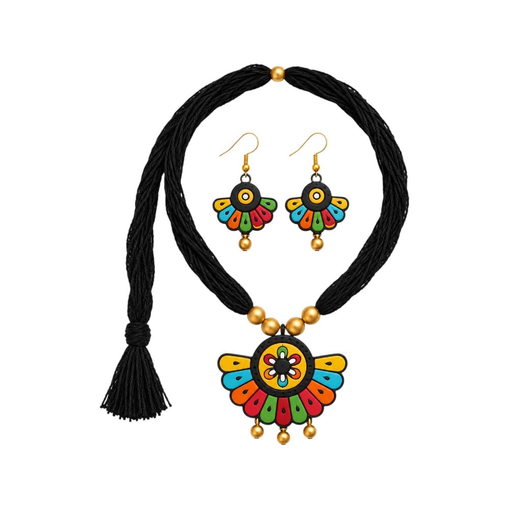 Purely Handmade Terracotta Thread Jewellery Sets