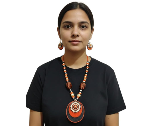 Premium Purely Handmade Jute Jewellery Sets (With Earrings)