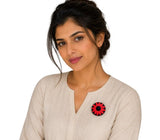Purely Handmade Floral Design Saree Brooches