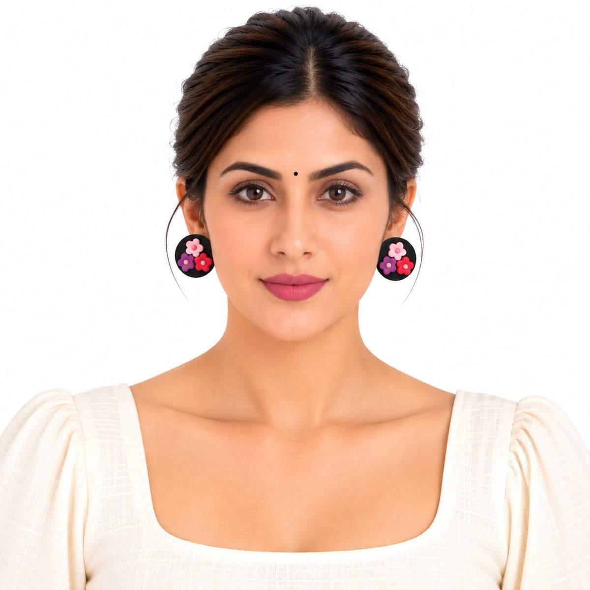 Purely Handmade Clay(Stud) Earrings