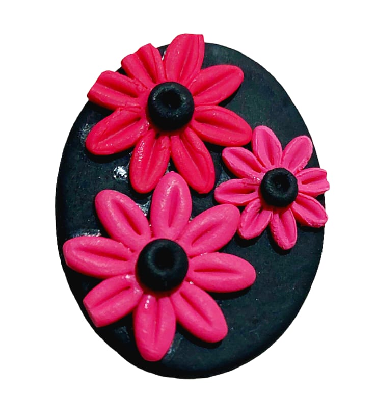 Purely Handmade Floral Design Saree Brooches