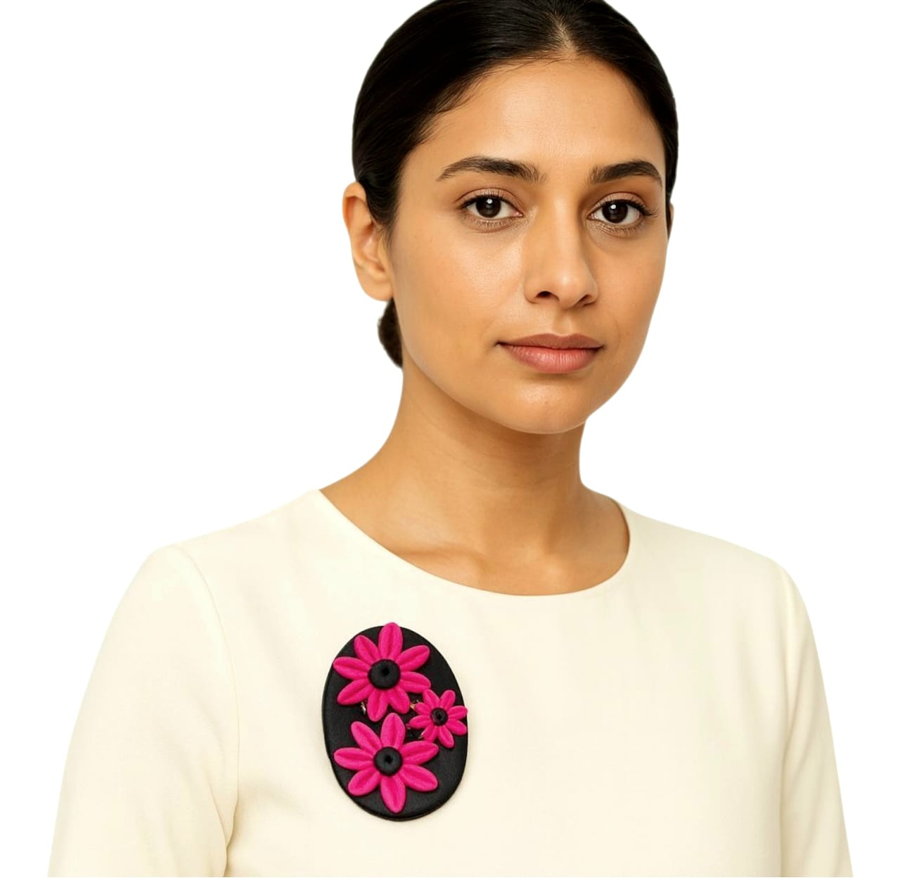 Purely Handmade Floral Design Saree Brooches
