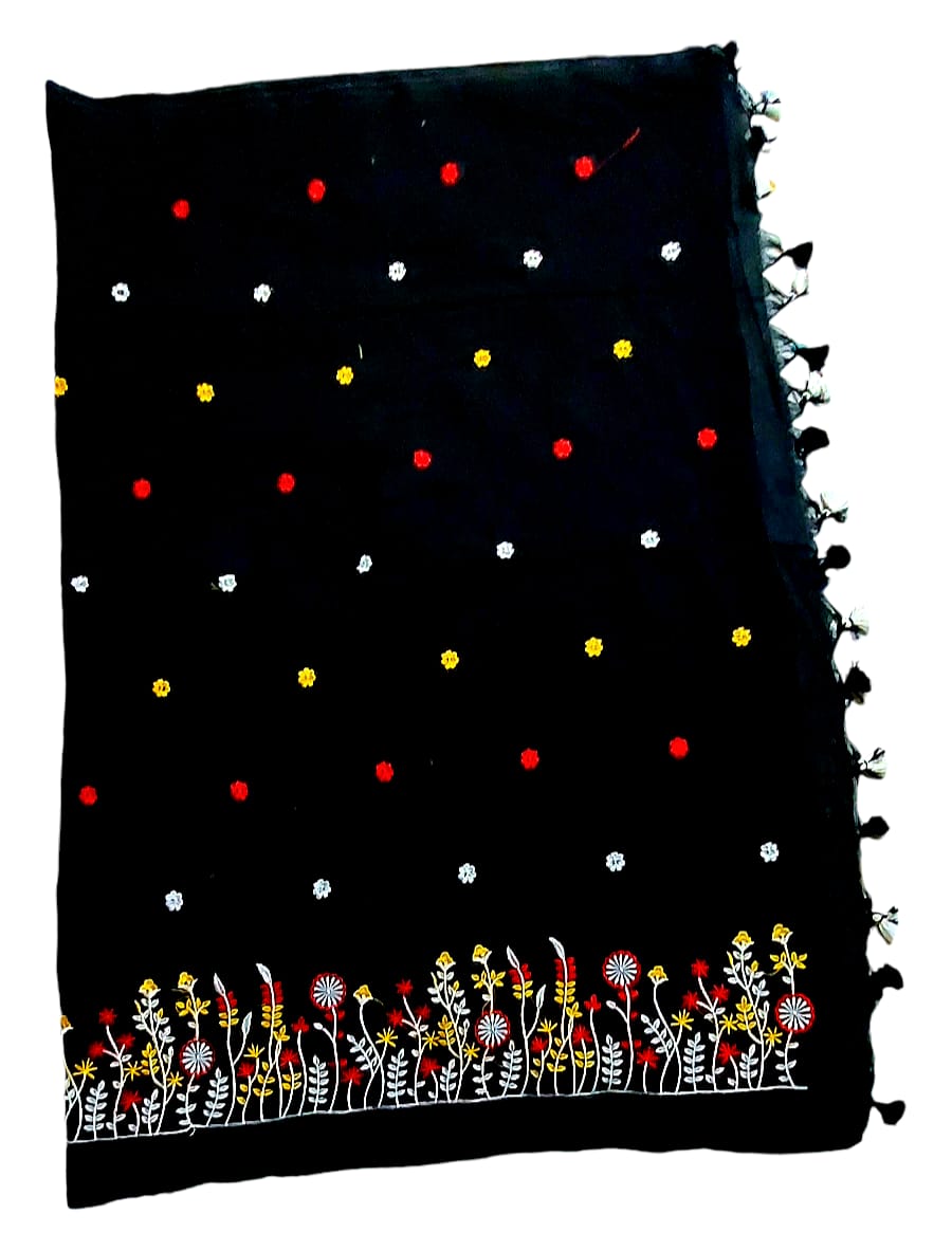 Fashweave Pure Cotton Embroidered Saree for Women and Girls | A Timeless Fusion of Traditional Craftsmanship and Contemporary Elegance, Perfect for Every Special Occasion