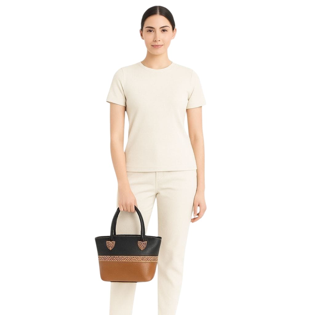 Pure Leather Handcrafted Tote Bag