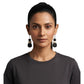 Purely Handmade Matt Finish Clay Drop Earrings