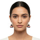 Purely Handmade Terracotta Metallic Conical Jhumka Designer Earrings
