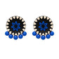 Lightweight Round Shaped Terracotta Stud Earrings