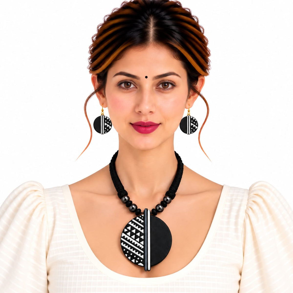 Purely Handmade Terracotta Thread Jewellery Sets