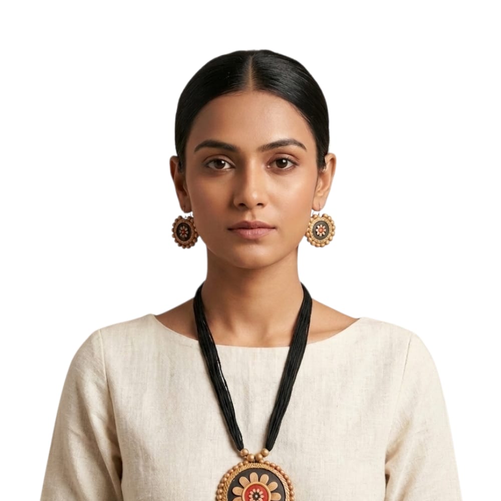 Terracotta Thread Necklace Sets