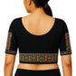 Handmade & Hand Kantha Stitched Embroidered Cotton Blouse Piece(Unstitched)