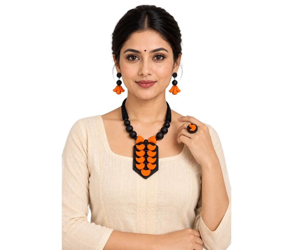 Premium Purely Handmade Clay Jewellery Sets for Women & Girls