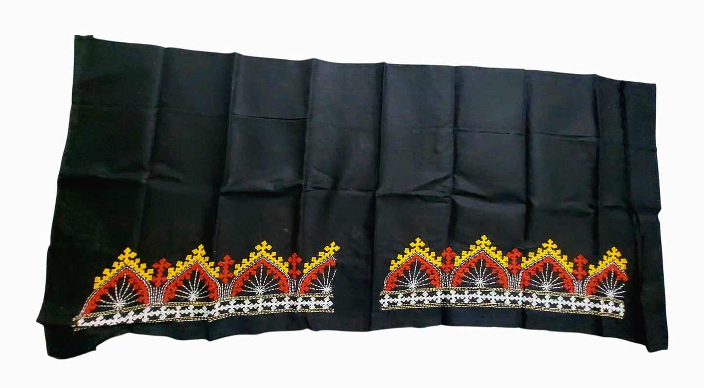 Hand Embroidered Gujarati Stitch Blouse Piece for Women & Girls