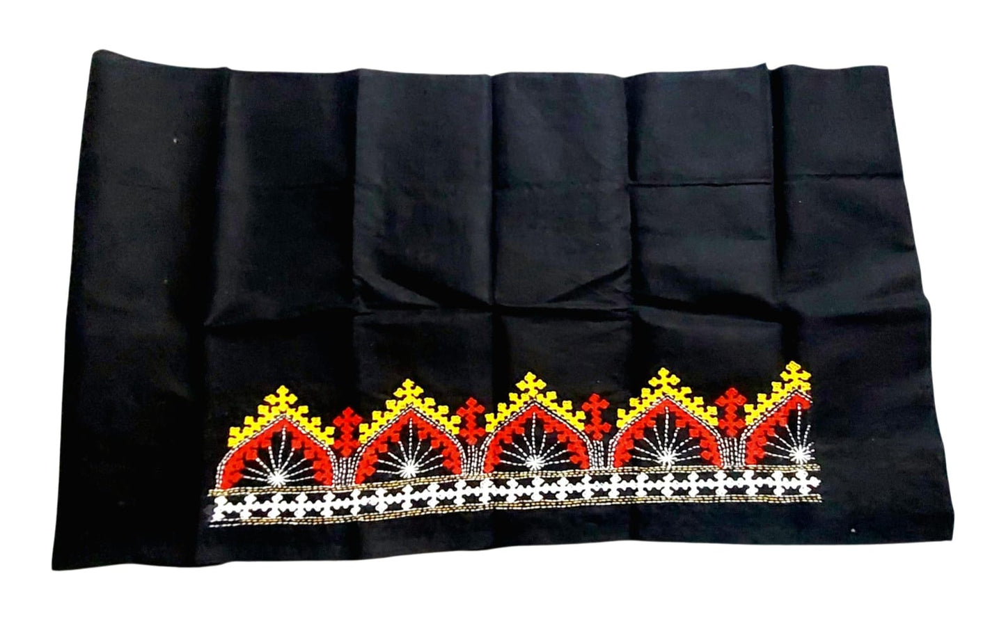 Hand Embroidered Gujarati Stitch Blouse Piece for Women & Girls