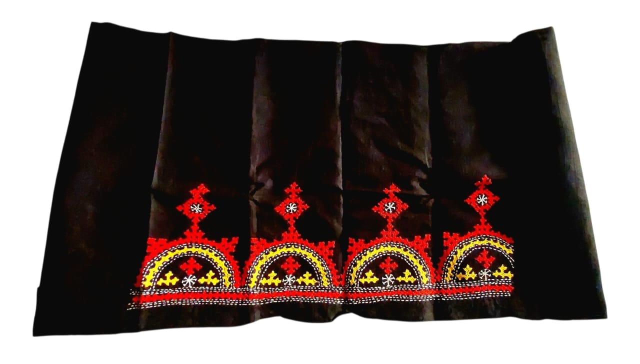 Hand Embroidered Gujarati Stitch Blouse Piece for Women & Girls