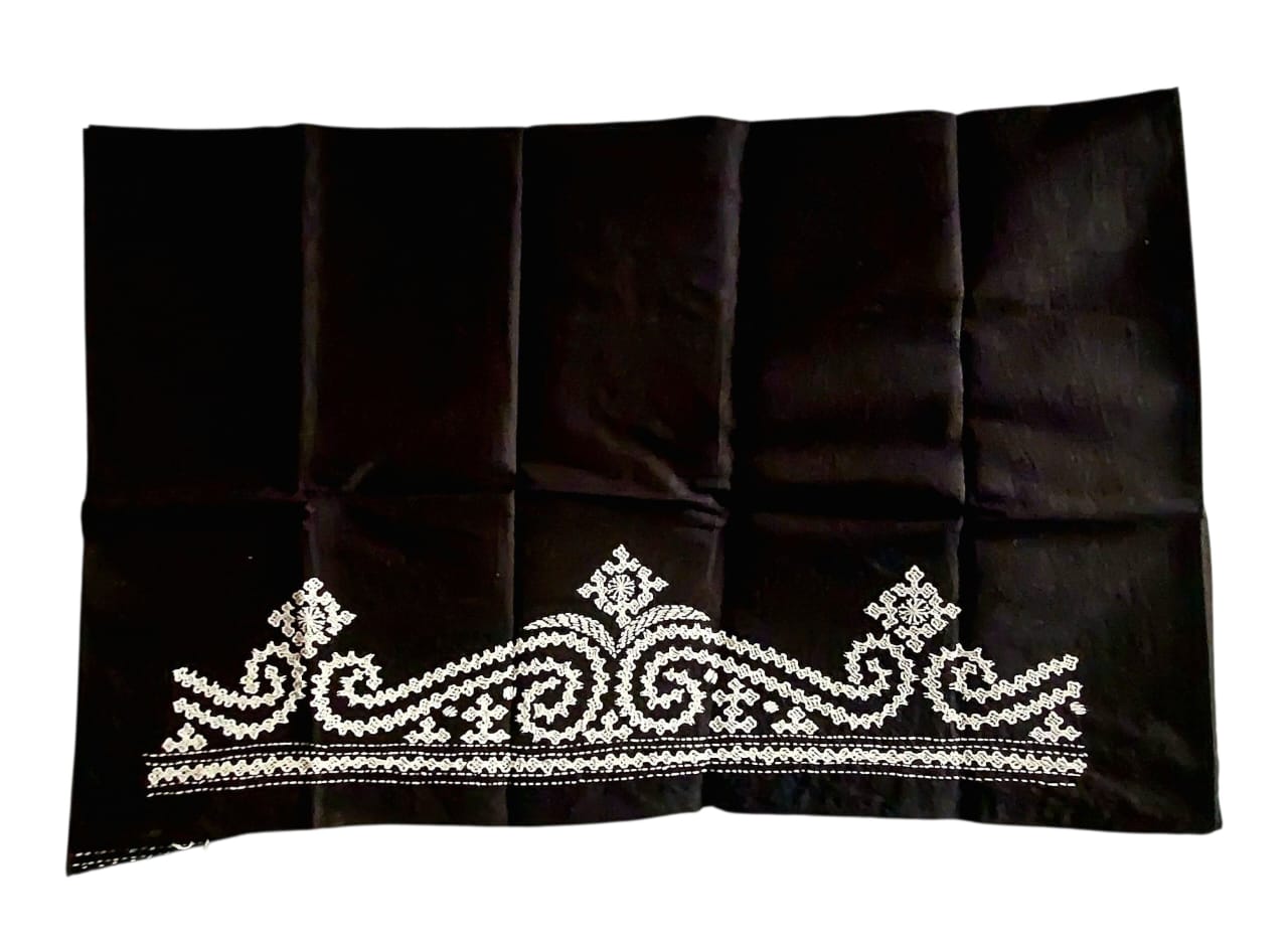 Hand Embroidered Gujarati Stitch Blouse Piece for Women & Girls