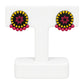 Lightweight Round Shaped Terracotta Stud Earrings