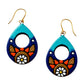 Lightweight Handmade Teardrop Shaped Terracotta Earrings (Dangler)