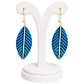 Purely Handmade Lightweight Terracotta Dangler Earrings (Leaf Design)