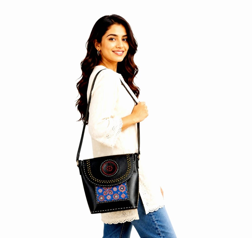 Handcrafted Pure Leather Bucket Style Sling Bag