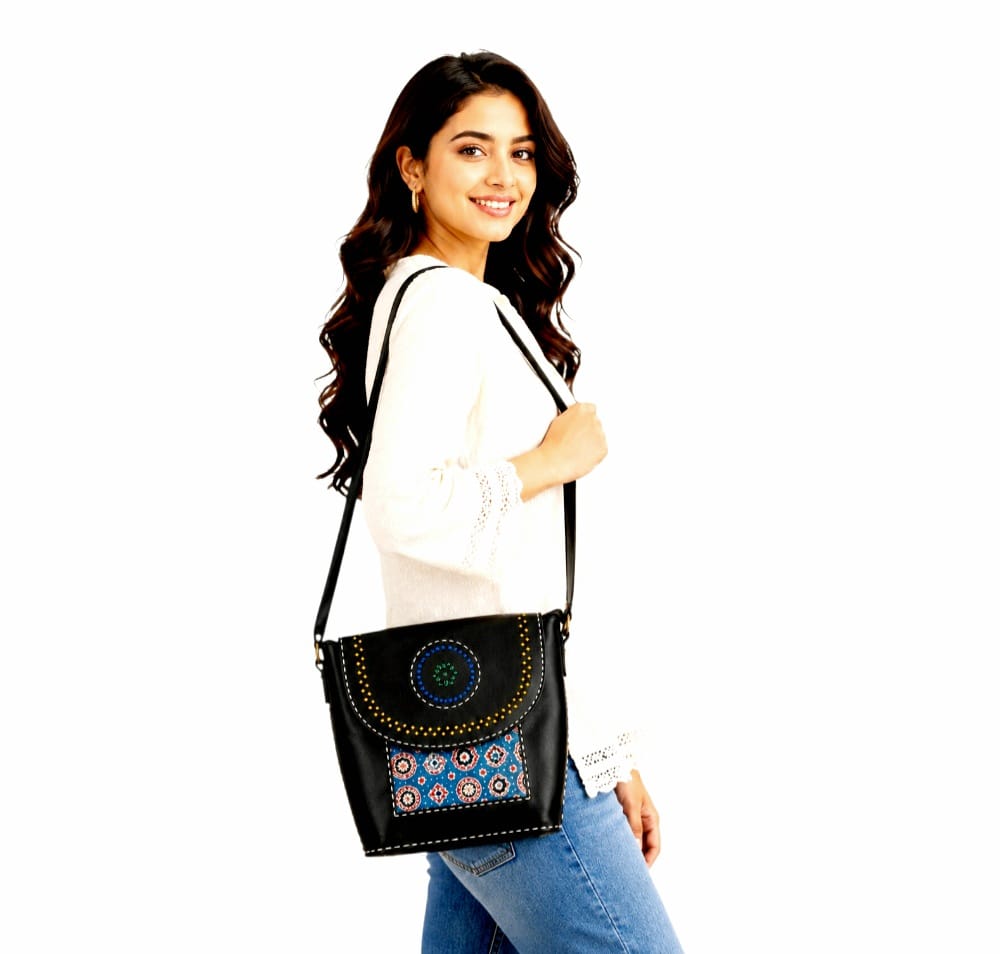 Handcrafted Pure Leather Bucket Style Sling Bag