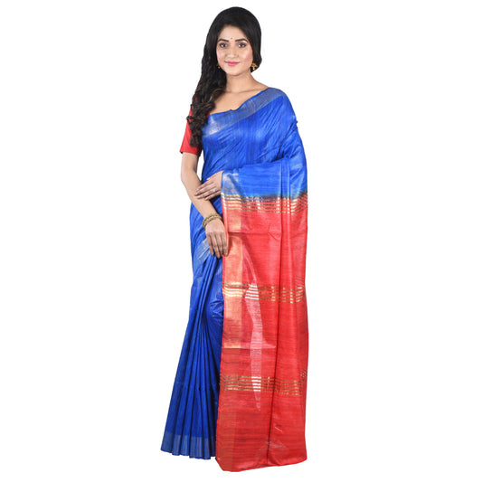 Premium Pure Handloom Silk Cotton Sarees with Blouse Piece For Women & Girls