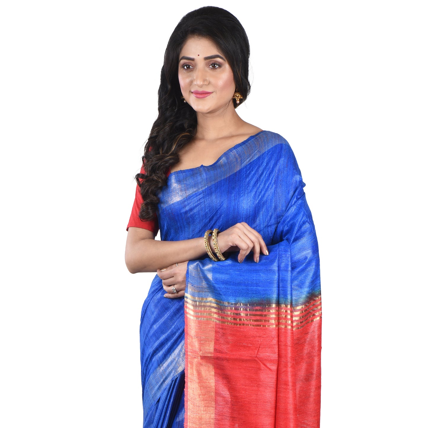 Premium Pure Handloom Silk Cotton Sarees with Blouse Piece For Women & Girls