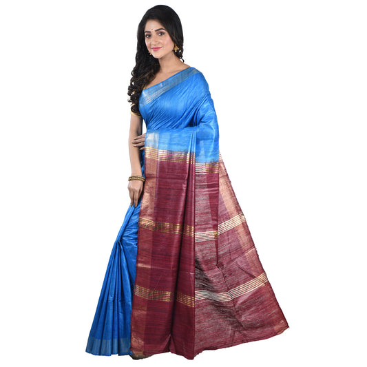 Premium Pure Handloom Silk Cotton Sarees with Blouse Piece For Women & Girls