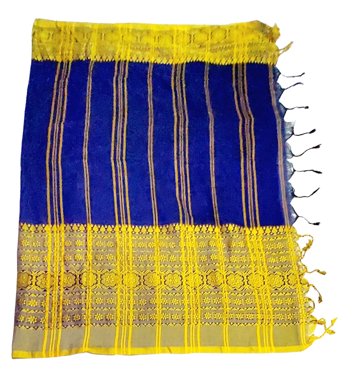 Premium Handloom Embroidered Cotton Saree
