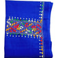 Handmade & Hand Kantha Stitched Embroidered Cotton Blouse Piece(Unstitched)