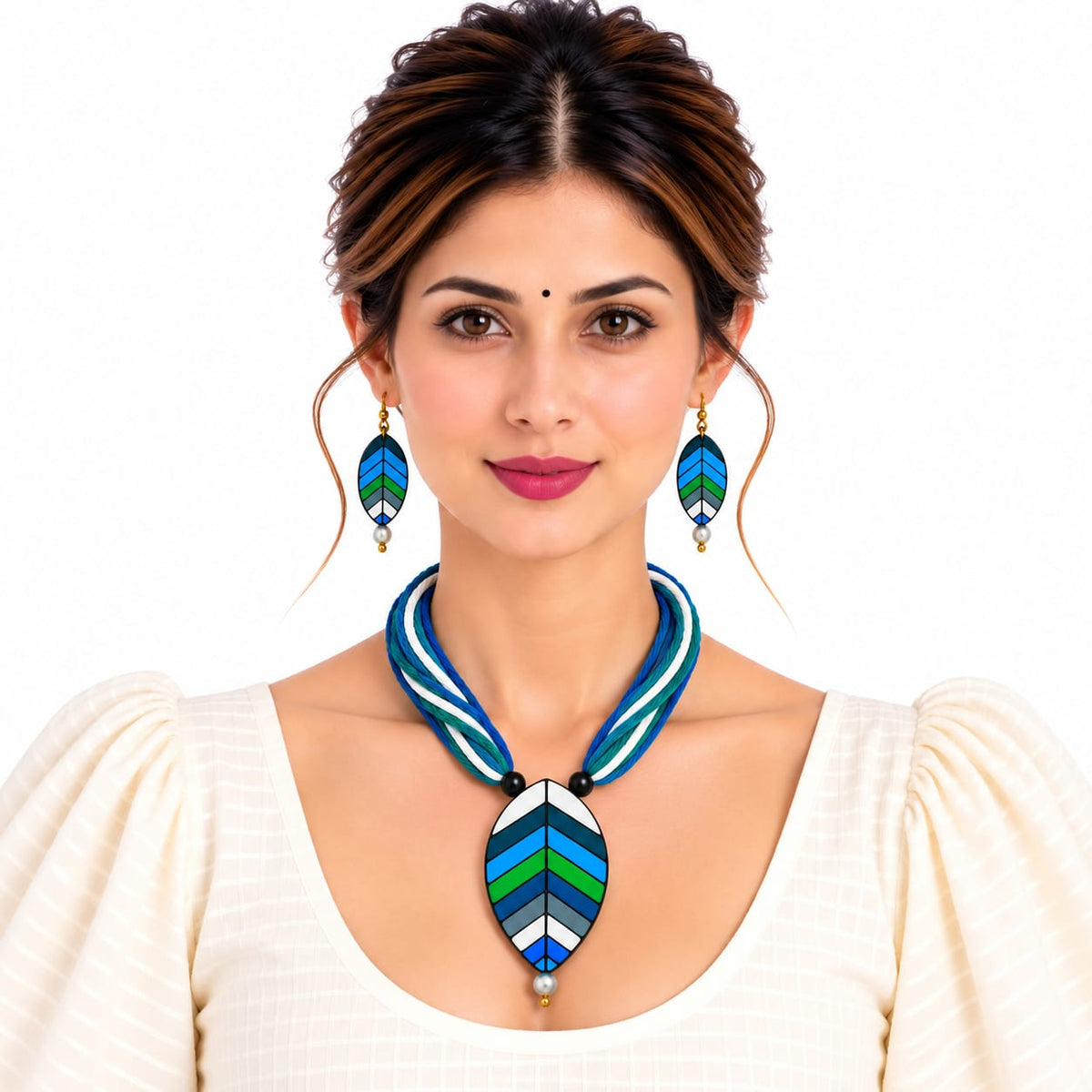 Purely Handmade Terracotta Thread Jewellery Sets