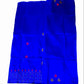 Hand Embroidered Kantha Cotton Silk Saree With Thread Work, Comfortable Fabric And Blouse Piece