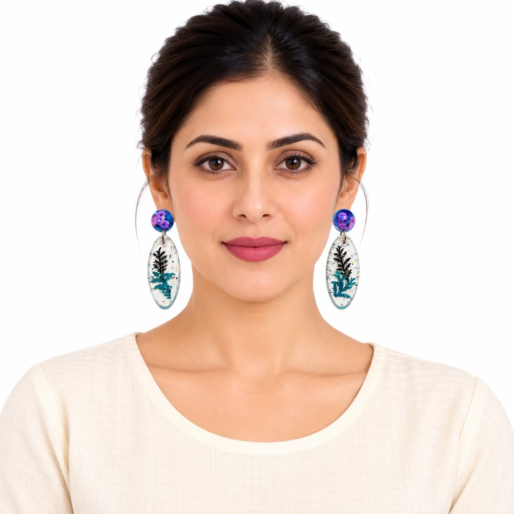 Premium Purely Handmade Resin Jewellery Earrings for Women & Girls