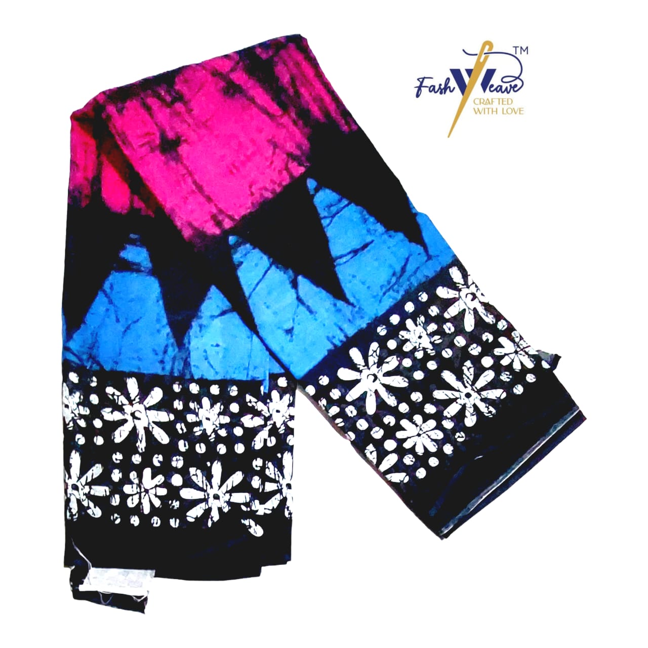 Pure Handloom Cotton Block Printed Saree