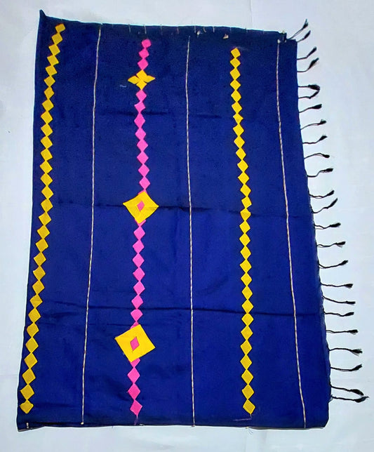 Pure Khadi Cotton Applique Saree