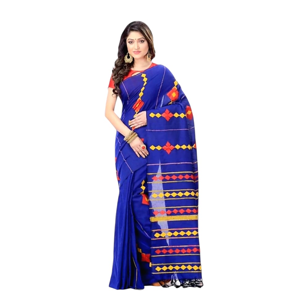 Premium Pure Cotton Applique Saree For Women