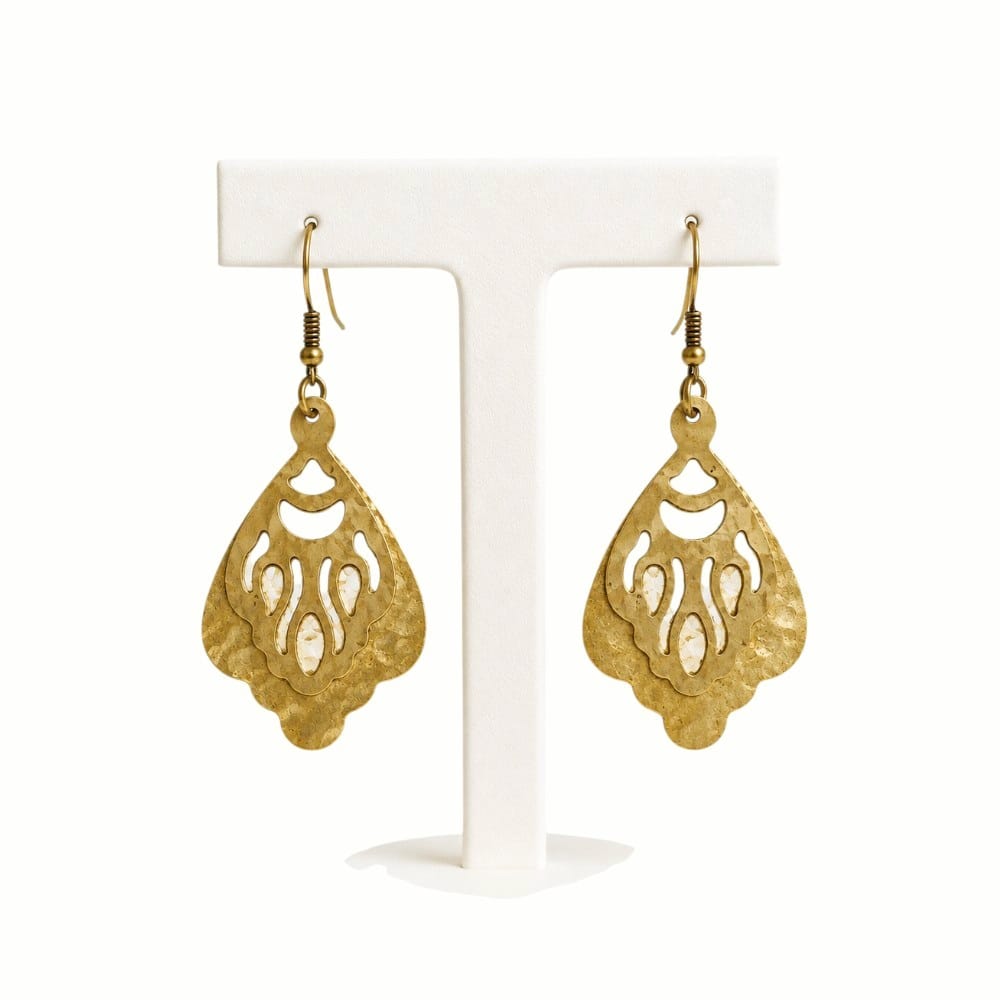 Purely Handmade Brass Earrings