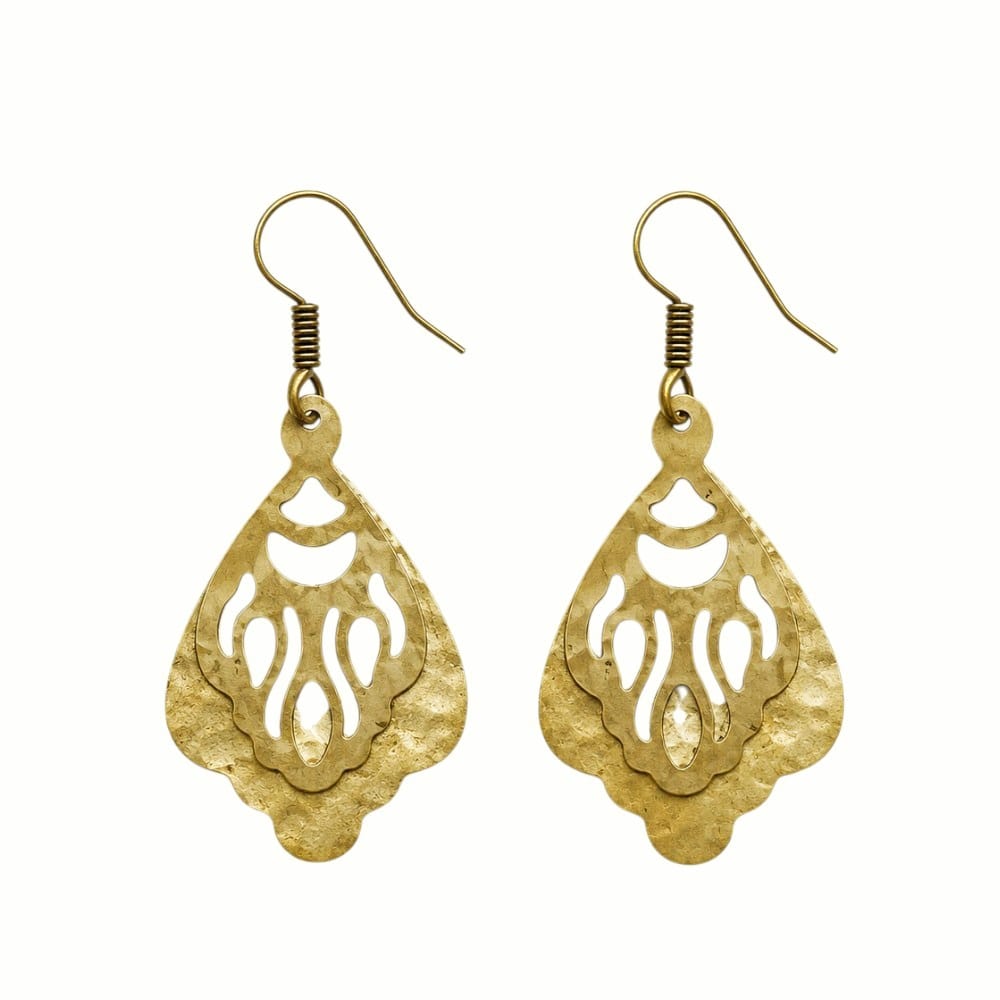 Purely Handmade Brass Earrings