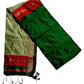 Maheshwari Cotton Silk Saree with Contrast Blouse & Contrast Pallu