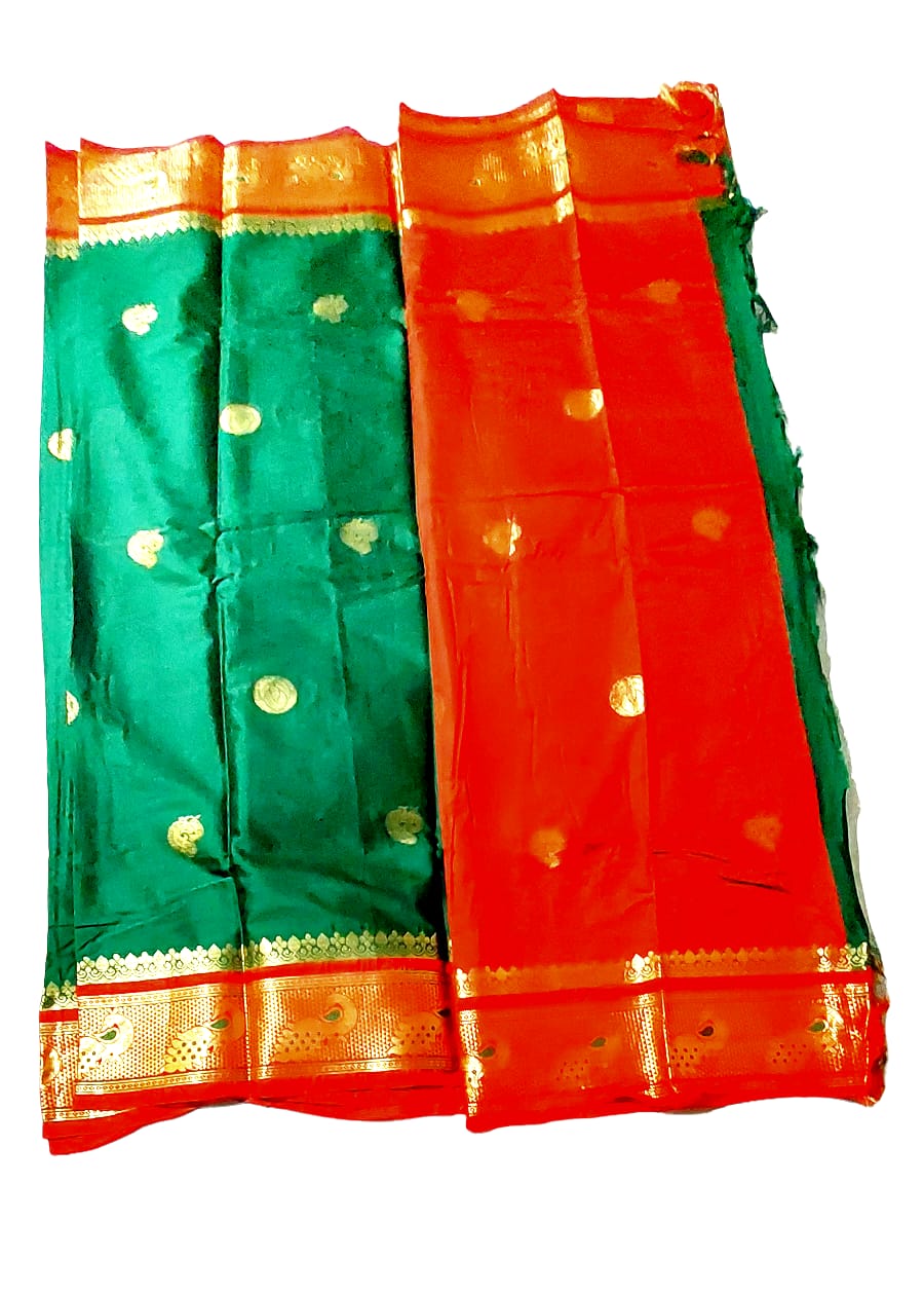Exquisite Kadiyal Paithani Silk Saree