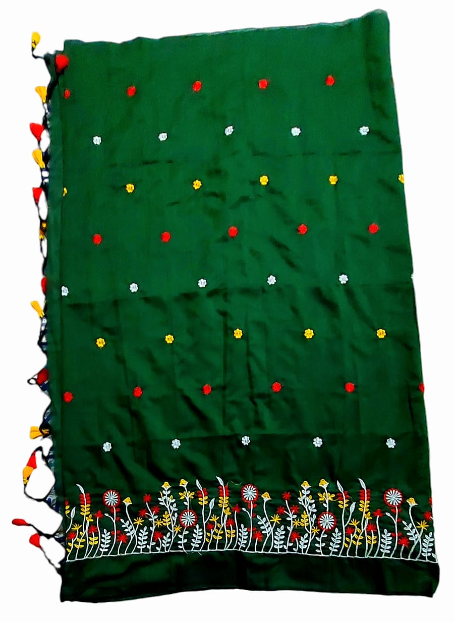 Fashweave Pure Cotton Embroidered Saree for Women and Girls | A Timeless Fusion of Traditional Craftsmanship and Contemporary Elegance, Perfect for Every Special Occasion