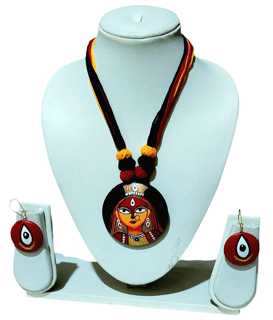 Terracotta Handpainted Jewellery Set