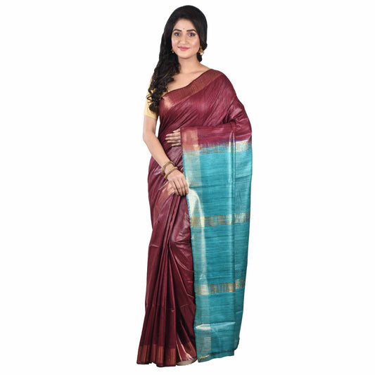 Premium Pure Handloom Silk Cotton Sarees with Blouse Piece For Women & Girls