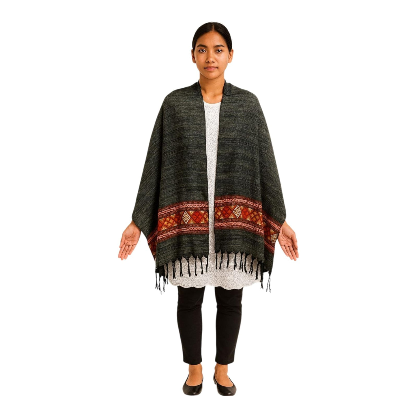 Purely Handmade Handwoven Woolen Stoles For Women & Girls