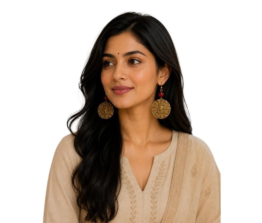 Purely Handmade Brass Earrings