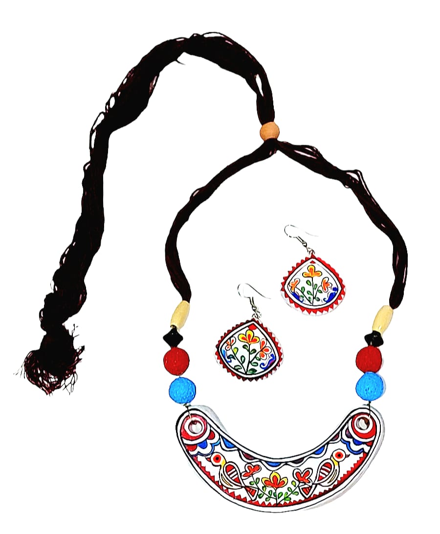 Terracotta Handpainted Jewellery Set