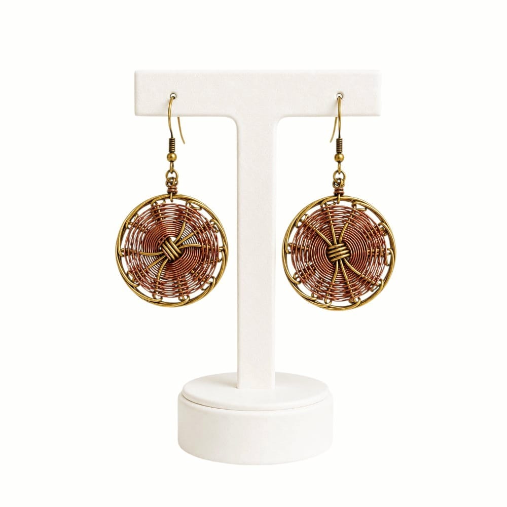 Purely Handmade Brass Earrings