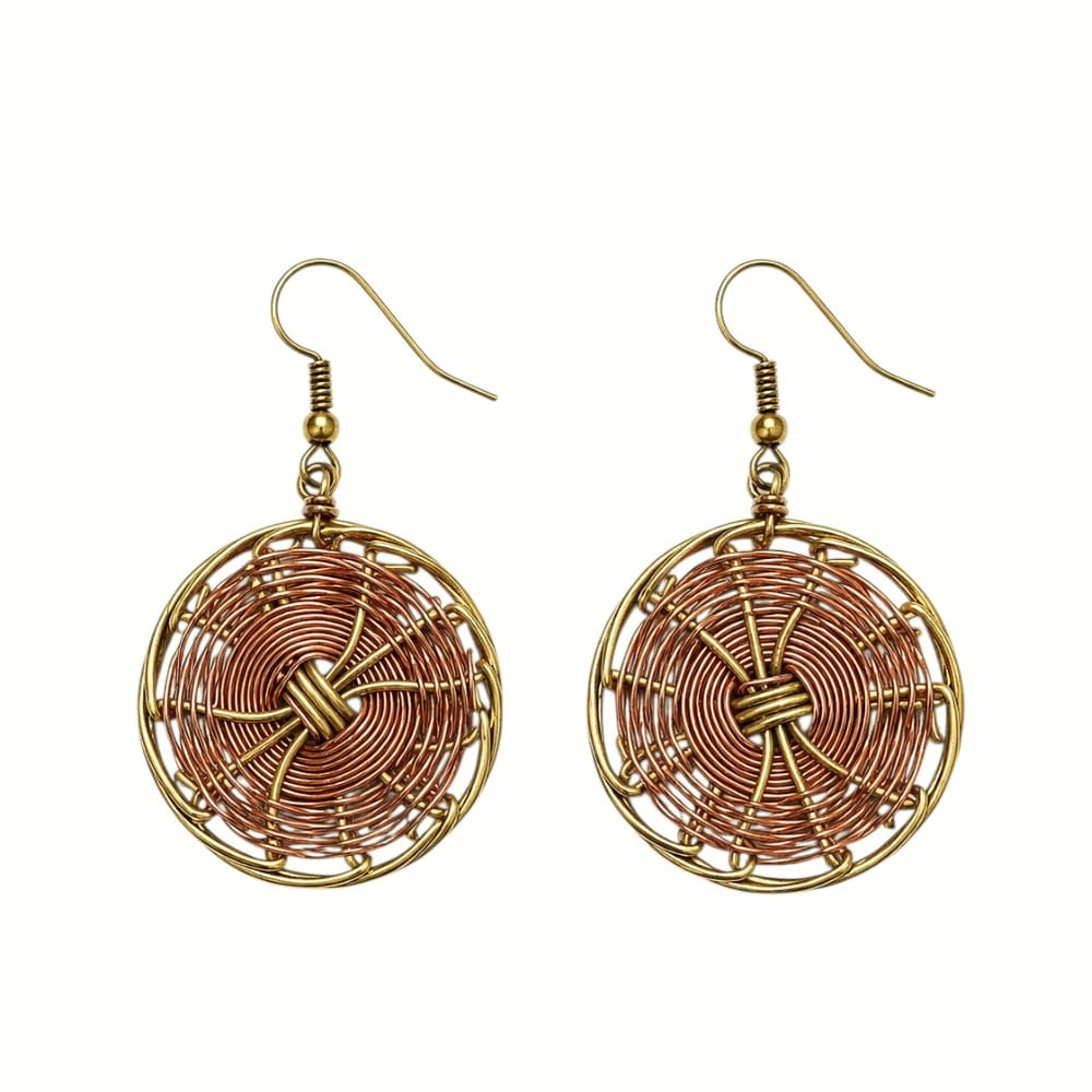 Purely Handmade Brass Earrings